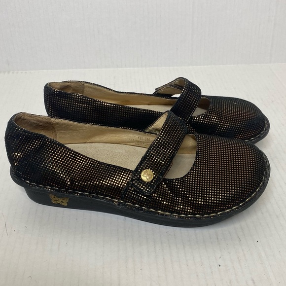 ALEGRIA FEL-348 MARY JANE BRONZE METALLIC Mary Jane SHOES SZ EU 36/US 6.5 - Picture 4 of 9